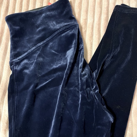 NWOT Spanx Blue Velvet leggings - Picture 4 of 6